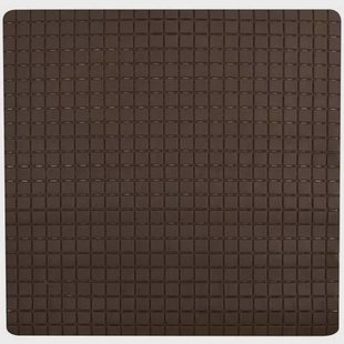MSV Douche|bad anti-slip mat badkamer - rubber - bruin - 54 x 54 cm