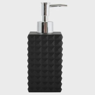 MSV Zeeppompje|dispenser - Kubik - kunststeen - zwart- 7 x 17 cm MSV Zeeppompje|dispenser - Kubik - kunststeen - zwart- 7 x 17 cm