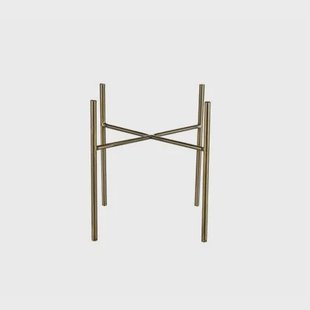 Ter Steege Bloempot plantenstandaard|verhoger - goud - H16 x B17 cm Ter Steege Bloempot plantenstandaard|verhoger - goud - H16 x B17 cm