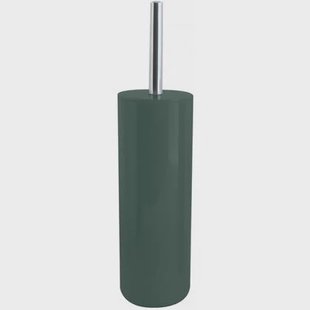 MSV Toilet|wc-borstel in houder - kunststof - donkergroen - 38 cm