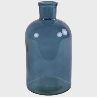 Countryfield Vaas - zee blauw - glasA‚A - apotheker fles - D14 x H27 c