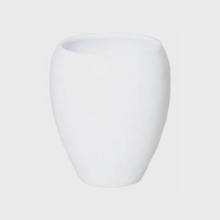 Floran Vaas - wit - glanzend - keramiek - 25 x 28 cm