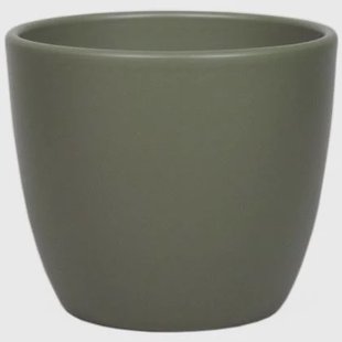 Floran Plantenpot - groen - mat - keramiek - 25 x 22 cm Floran Plantenpot - groen - mat - keramiek - 25 x 22 cm