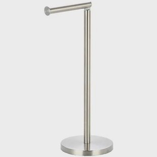 MSV Wc|toiletrolhouder reservoir - metaal - zilver - 54 cm - 4 rollen