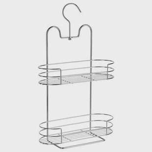 5Five Doucherekje - 2-laags - met haak - 25 x 9 x 39 cm - metaal