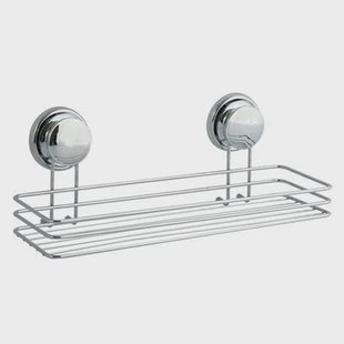 MSV doucherekje - zilver - 38 x 15 cm - metaal MSV doucherekje - zilver - 38 x 15 cm - metaal