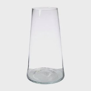 Hakbijl Glass Vaas - transparant - glas - 35 x 18 cm