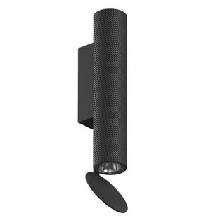 Flos Flauta H225 Spiga wandlamp buiten LED zwart Flos Flauta H225 Spiga wandlamp buiten LED zwart