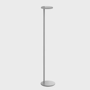 Oblique vloerlamp LED glanzend grijs