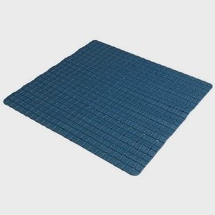 Urban Living Badkamer anti slip mat - rubber - blauw - 55 x 55 cm