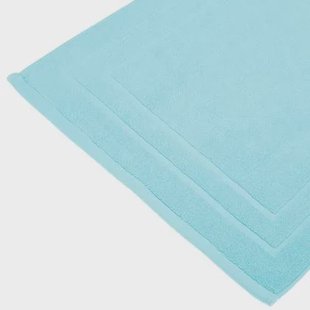 Atmosphera Badkamerkleed|badmat voor vloer - 50 x 70 cm - Aqua blauw Atmosphera Badkamerkleed|badmat voor vloer - 50 x 70 cm - Aqua blauw