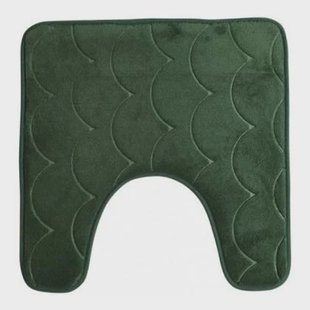 Urban Living WC Badkamerkleedje|tapijt - donkergroen - 49x49cm