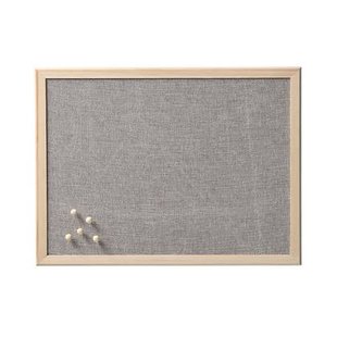 Zeller prikbord|memobord - grijs - 30 x 40 cm - textiel Zeller prikbord|memobord - grijs - 30 x 40 cm - textiel