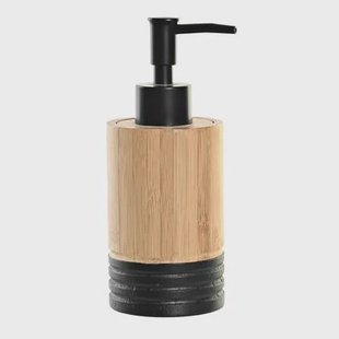 Items Zeeppompje - bruin zwart - bamboe hout - 7 x 17 cm