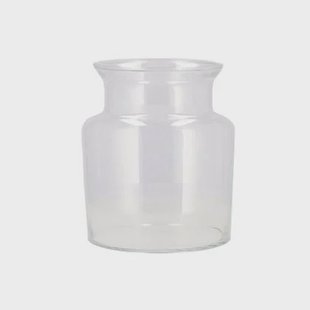 DK Design Vaas - melkbus fles Milky - transparant - D16 x H25 cm