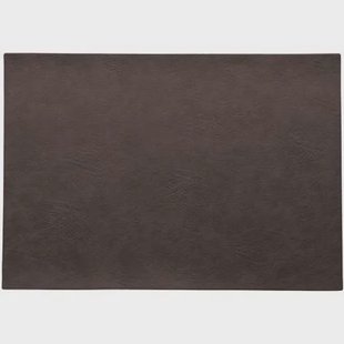 ASA Selection Placemat - Vegan Leather - Black Coffee - 46 x 33 cm