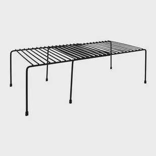 QUVIO Uitschuifbaar keukenkast organizer - Metaal - Zwart