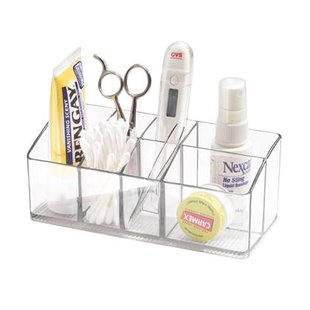 Make-up Organizer, Schuin, 7 Vakken, Transparant, Kunststof - iDesign