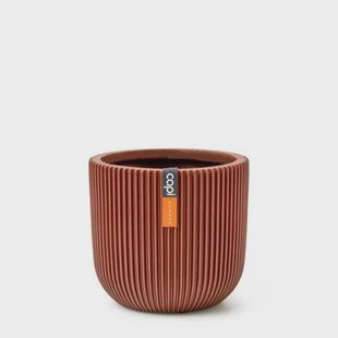 Capi Europe Bloempot bol Groove Colours - 8x6 - Merlot rood Capi Europe Bloempot bol Groove Colours - 8x6 - Merlot rood