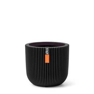 Capi Europe Bloempot bol Groove Black & Gold - 9x8 - Zwart Capi Europe Bloempot bol Groove Black & Gold - 9x8 - Zwart