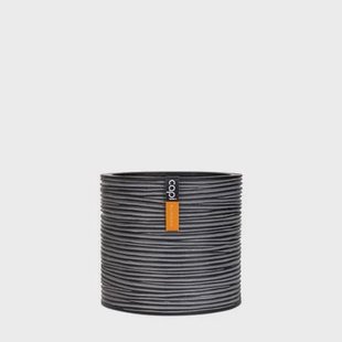Capi Europe - Vaas cilinder Rib - 17x15 - Antraciet