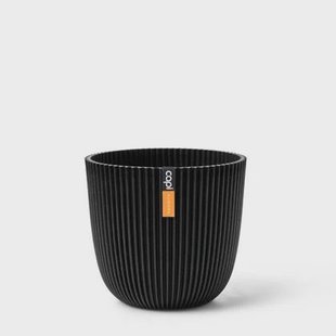 Capi Europe - Pot bol Groove &apos;made with&apos; - 13x12 - Textiel zwart