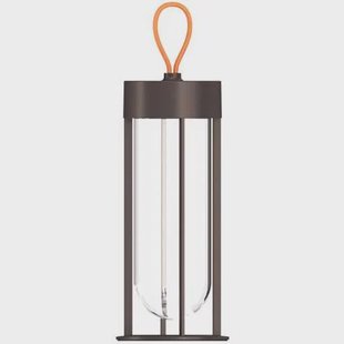 Flos InVitro Unplugged tafellamp LED oplaadbaar donkerbruin