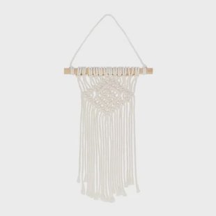 QUVIO Wandkleed macrame - Katoen - Beige