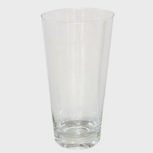 Gerimport Bloemenvaas conisch - helder glas - D12 x H19 cm