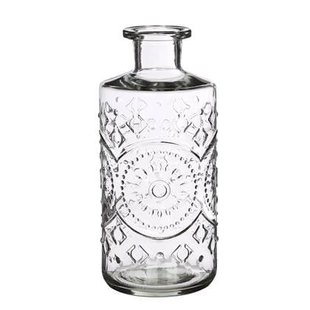 Ideas4Seasons Flesvaas Berlin - glas - transparant - D9 x H21 cm