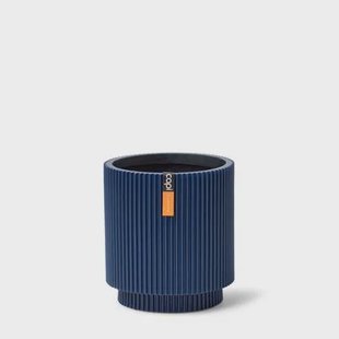 Capi Europe - Vaas cilinder Groove - 11x12 - Donkerblauw
