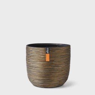 Capi Europe Bloempot bol Rib Gold - 14x13 - Goud Capi Europe Bloempot bol Rib Gold - 14x13 - Goud