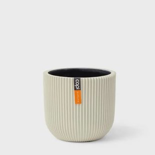 Capi Europe Bloempot bol Groove Colours - 8x6 - Beige Capi Europe Bloempot bol Groove Colours - 8x6 - Beige