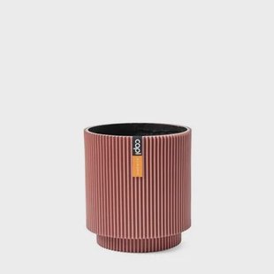 Capi Europe Vaas cilinder Groove Colours - 11x12 - Roze Capi Europe Vaas cilinder Groove Colours - 11x12 - Roze