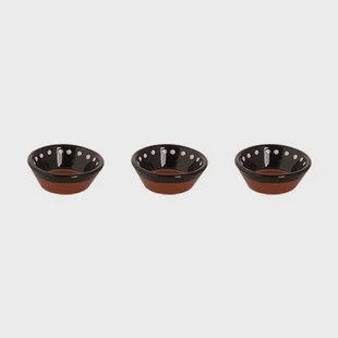 Colori Del Sud - Mezquita - Schaal - 3 stuks - 6 cl - ø 8 cm - Bruin