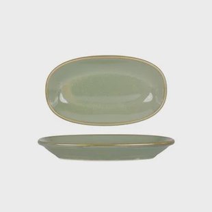 Bonna Serveerschaal - Sage Hygge - Porselein - 15x8.5 cm - set van 4