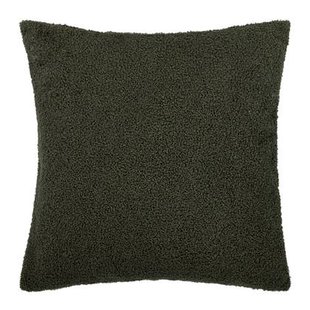 QUVIO Sierkussenhoes teddy - 45x45cm - Donker groen QUVIO Sierkussenhoes teddy - 45x45cm - Donker groen