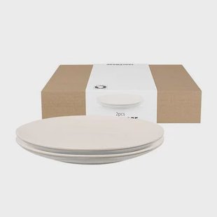 vtwonen Ontbijtborden - Parelmoer - Set van 2 - 20cm