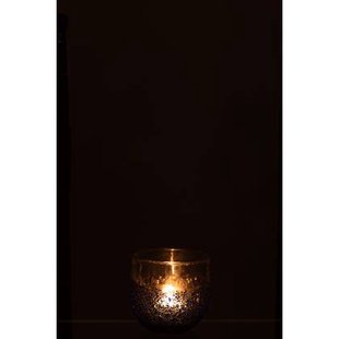 J-Line windlicht - glas - blauw