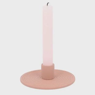 QUVIO Kaarsenstandaard rond - Keramiek - Terra Cotta