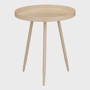 Mica Decorations Flores Bijzettafel - H38 x Ø34 cm - Beige