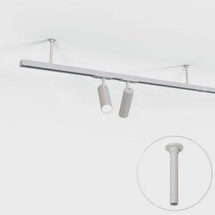 QAZQA Ophanging rail wit 10,6cm 1-fase - Iconic Slimline