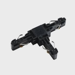 QAZQA T-Koppelstuk rail zwart 1-fase - Slimline