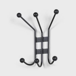 Spinder Design Wandkapstok Barato 1 - Zwart