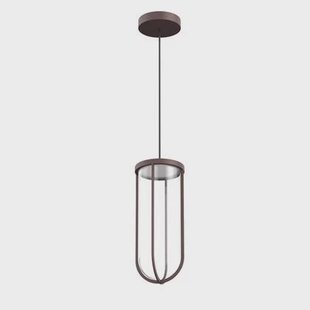 Flos In Vitro hanglamp LED Ø18 outdoor donkerbruin