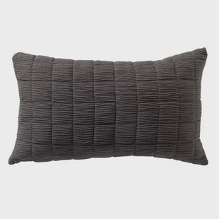 Dutch Decor kussenhoes REZA - 30x50 cm Charcoal Gray