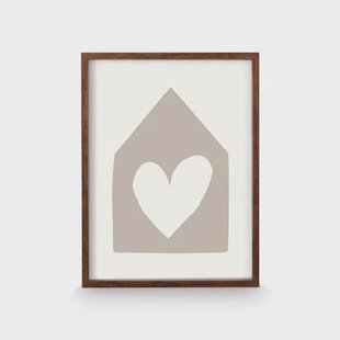 vtwonen - Fotolijst - Hangend fotolijstje - Bruin - Hout - 31x41x2.5cm