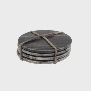 Home Delight - Onderzetter rond 4 zwart Home Delight - Onderzetter rond 4 zwart