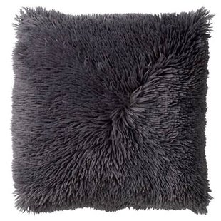 Dutch Decor kussenhoes FLUFFY - 45x45 cm Charcoal Gray