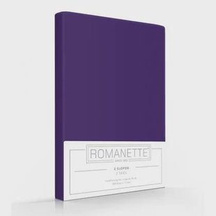 Romanette Kussensloop Hotelsluiting Romanette Katoen paars